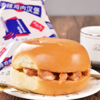 麦辣鸡肉汉堡夹心面包西式营养零食早餐香手撕奶酪沙拉果酱