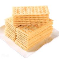 苏打饼干咸味早餐饼干薄脆白梳打饼干零食整箱批发