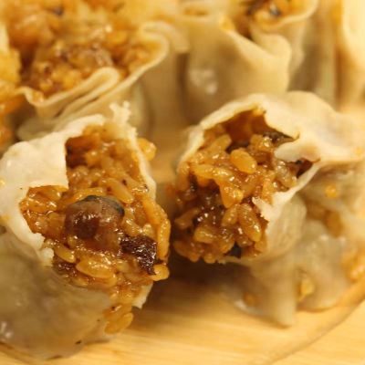 蒸饺煎饺锅贴2斤48个荠菜水饺速冻香菇鲜肉玉米饺子烧麦早餐速食 香菇糯米烧麦4斤(约40个)