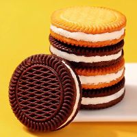 四口味水果奶油夹心饼干巧克力办公室零食曲奇小吃