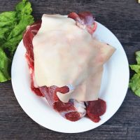 湛航 正宗现宰走地羔羊带皮去骨羊后腿肉3/2斤 生羊肉新鲜火锅食材 带皮去骨羊腿肉3斤装