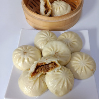 湛航 冷冻鲜肉薄皮包子羊肉牛肉大葱馅小包子速冻儿童早餐速食面食 羊肉大葱包子4袋