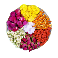 湛航 玫瑰茶茉莉菊花枸杞 组合花茶