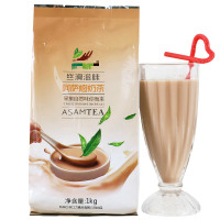 湛航 1000g速溶阿萨姆奶茶粉 三合一原味草莓红茶冲饮料餐饮专用店原料