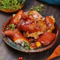 网红卤味五香猪蹄猪前蹄真空开袋即食休闲零食美食下酒菜