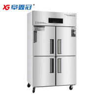 阜鑫冠四门双温冷柜FXG-940LBX立式冷柜商用冷藏冷冻双温四门冰箱酒店餐厅