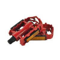 山地车脚踏板铝合金死飞脚蹬自行车脚踏防滑踏板改装自行车配件 红色