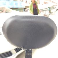电动车座套冬季电动自行车坐垫套电瓶车坐垫加绒加厚皮革通用四季 双面高弹力通用[靠背]