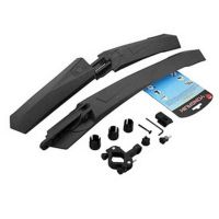 捷安特/美利达自行车通用挡泥板泥除26/27.5寸加长快拆挡水挡雨板 【基础加长款】黑色