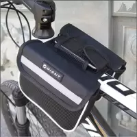捷安特GIANT自行车包马鞍包山地公路车前包上管包单车配件梁包 黑色大号18*15*5.5cm