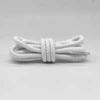 水花2代圆形鞋带白色黑色非原装KT篮球鞋男专用鞋带 白色(圆形麻花) 160cm