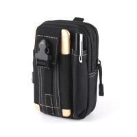 6.5寸多功能穿皮带手机套腰带手机包男户外运动战术腰包零钱包男 特价款黑色6.3寸