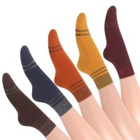 5双装秋冬季袜子女韩版中筒精梳棉长筒银葱女士棉袜吸汗防滑保暖 5双装[女中]银葱棉袜[混色8] 36-40 均码