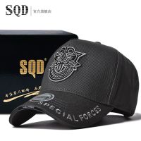 特战队帽子男韩版潮新款时尚刺绣棒球帽休闲五边高顶鸭舌帽男士帽 TZD165(特战队灰帽白标高顶) 可调节(55-61cm