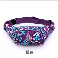 户外运动腰包女士多功能腰包收银包骑行跑步腰包旅游登山包潮包 紫色