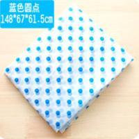 [加大加厚]非一次性时尚雨衣徒步透明成人不透水连体韩版雨披 蓝色圆点 大人款