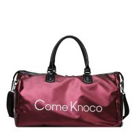 旅行包大容量女手提轻便网红健身衣服收纳袋子男短途旅游小行李包 酒红 普通款/小号