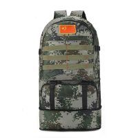 背囊户外登山夏令营训练双肩包男超大容量迷彩男打工旅游行李背包 数码迷彩[高60厘米]