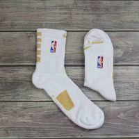 2019款 篮球精英袜中筒运动袜毛巾底加厚吸汗实战打球训练球袜 19中白金 40-46