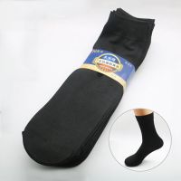 10双袜子男士钢丝袜男夏季薄款男人夏天中筒袜透气直筒耐磨防勾丝 【男士钢丝袜】-黑色 10双