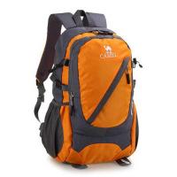 骆驼登山包旅游包户外双肩包男女大容量防水徒步背包男女学生书包 桔色