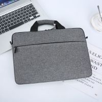 手提电脑包适用联想戴尔华为华硕14寸女笔记本15.6寸男13.3寸小米 灰色(无肩带+不能套拉杆) 13.3寸