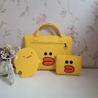 联想苹果笔记本电脑包女14男15.6寸保护套手提戴尔华为13.3内胆包 黄色莎莉鸡+电源包+鼠标垫 13寸