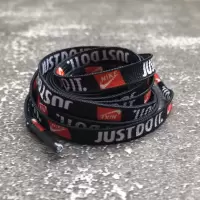 Air Force1 Just Do It AF1联名接拼空军一号鞋带低帮板鞋AJ1鞋带 黑色120cm（一双）