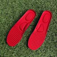 回力鞋垫男女适配飞跃小白鞋防臭吸汗透气减震高弹按摩运动鞋垫夏 红色 [1双装] 35