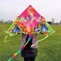 新品折扣风筝儿童卡通新款送线轮易飞奥特曼蜘蛛侠公主初学者风筝 苏菲亚 体验装:1个风筝1个100米线轮