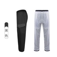 雨衣雨裤男女下半身骑行防水防雨耐磨成人户外单件电动车男款钓鱼 黑色带口袋雨裤(推荐) M