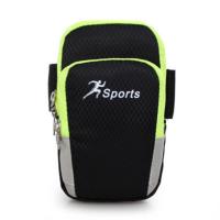 跑步手机臂包苹果女运动臂套男装手机袋手腕手臂包臂膀手机套通用 黑色 默认