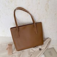 大包女2020年新款大容量潮简约托特包时尚百搭单肩包出差旅游通勤 浅棕色