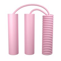 跳绳儿童可调节计数款小学考试专用儿童运动跳绳幼儿园小孩跳绳 粉红色软式跳绳