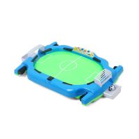 儿童桌上足球机游戏机亲子互动宝宝小孩子桌面足球益智对战玩具男 蓝色双人对战足球台