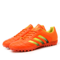 特价足球鞋男女成年中小学生春季足球鞋 碎钉比塞训练运动足球鞋 红色 32