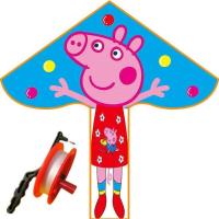 儿童风筝卡通风筝潍坊风筝高档成人微风易飞小猪佩奇汪汪队 1.4米小猪佩奇 仅风筝