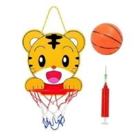儿童篮球架室内外可升降投篮筐宝宝球类运动男孩玩具新年礼物1-3 挂壁式款 老虎送1球+打气筒