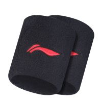 两只装护腕男女篮球长款纯棉护手腕套扭伤保暖跑步吸汗护腕带 黑色 AQAH142短款两只装