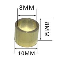 台球杆铜头球杆先角修理器斯诺克黑八球杆的铜圈铜箍铜头球杆配件 10MM普通铜圈10个