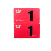 麻将机筹码卡片棋牌室PVC皇冠纯色方形筹码牌子娱乐塑料筹码币 新款皇冠1元(40张)