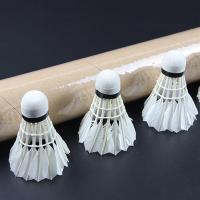 羽毛球成人比赛耐打户外防风鹅毛球学生训练打不烂尼龙羽毛球批发 3只超耐打白鹅羽毛球