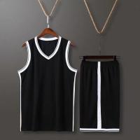 篮网队c城市版球衣欧文11号篮球服套装男杜兰特7号哈登13号球衣 篮网黑色空板 S 140-155CM