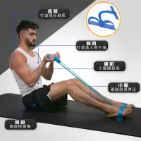 多功能俯卧撑健身板支架健身运动器材家用练腹肌胸肌器材减瘦肚子 臂力训练脚蹬拉力绳