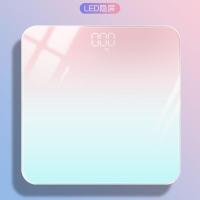 USB可选充电电子秤精准家用健康称体重秤人体秤极光浅变称体重称 7779#升级LED天空[充电款]