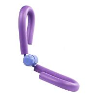 环形夹腿部塑型按摩器肌肉滚轮按摩肌肉放松小腿按摩瑜伽健身器材 夹腿神器[丁香紫]