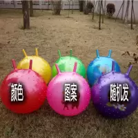 [加厚]羊角球加厚加大幼儿园防爆跳跳球儿童球宝宝玩具瑜伽球 45CM按摩羊角颜色随机[不送配件]