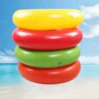 胶皮游泳圈成人加厚橡胶圈游泳池充气救生圈男女儿童腋下耐磨浮圈 50号颜色随机