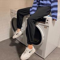 孕妇裤子春秋外穿时尚阔腿裤宽松显瘦灯笼裤休闲运动裤孕妇秋冬装 黑色(春秋款) M码(适合80-110斤)