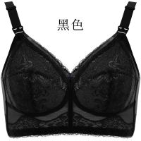 大码哺乳内衣女薄款喂奶防下垂产后无钢圈孕妇怀孕期哺乳文胸超薄 黑色 75/34B